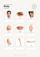 Body parts practice sheet preview